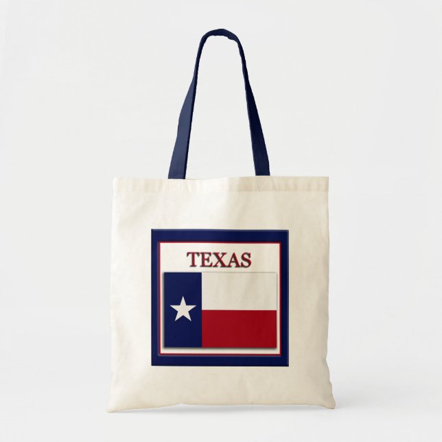 Texas State Flag Design Budget Canvas Bag (Front)