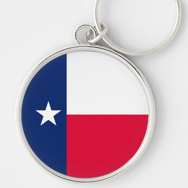 Texas State Flag Design Key Ring (Front)
