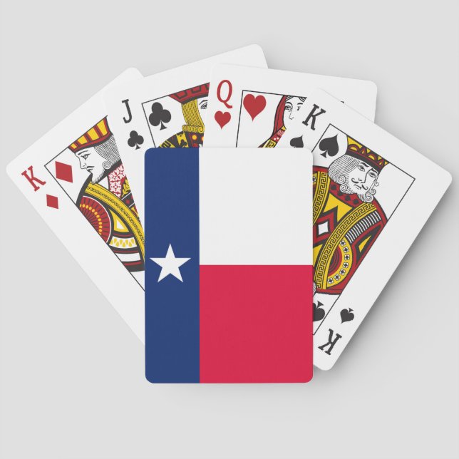 Texas State Flag Design Playing Cards (Back)