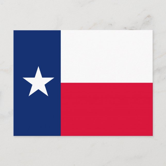Texas State Flag Design Postcard (Front)