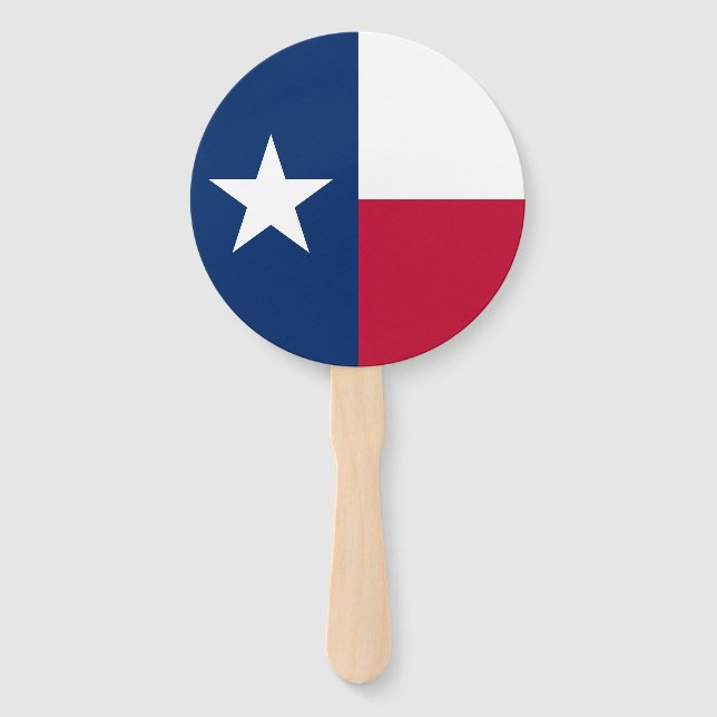 Texas State Flag Hand Fan (Front)