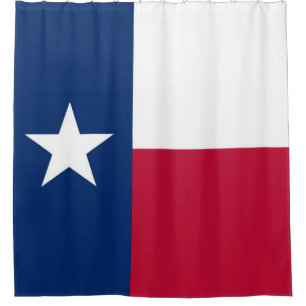 Texas state flag - high quality authentic colour shower curtain