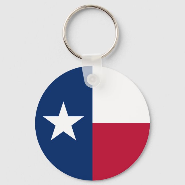 Texas State Flag Key Ring (Front)