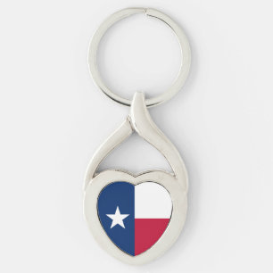 Texas State Flag Key Ring