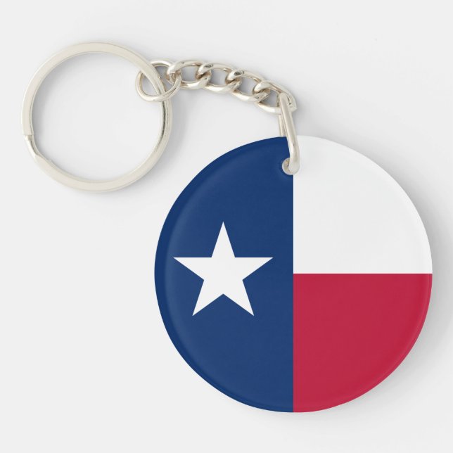Texas State Flag Key Ring (Front)
