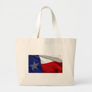 Texas State Flag Large Tote Bag