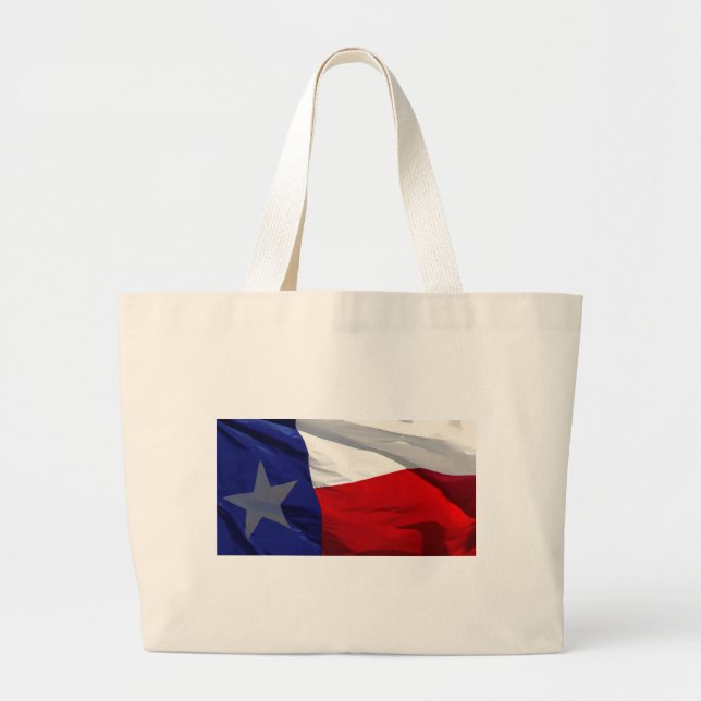 Texas State Flag Large Tote Bag (Front)