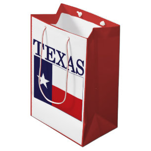 Texas State Flag Red White & Blue MGB Medium Gift Bag