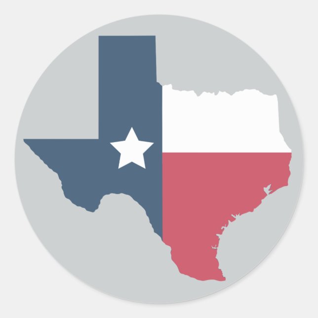 Texas State - Flag Stickers (Front)