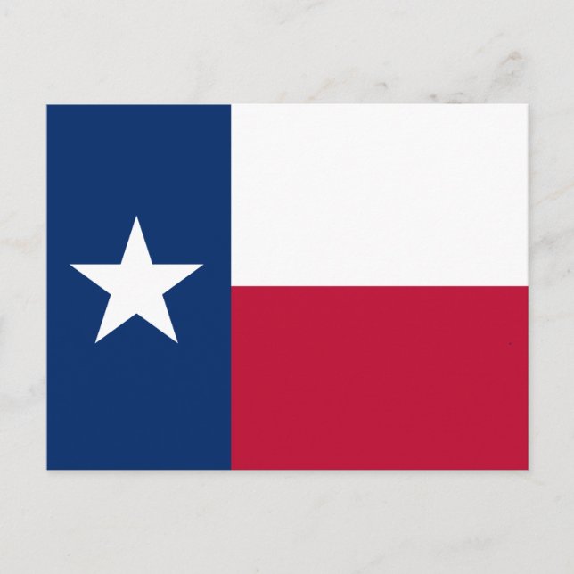 Texas State Flag The Lone Star State Postcard (Front)