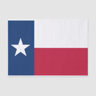 Texas State Flag Tissue Paper