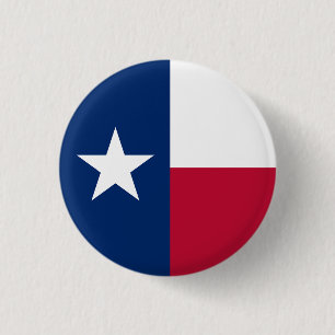 Texas State Flag USA 3 Cm Round Badge