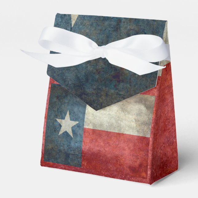 Texas state flag vintage retro style gift box (Front Side)