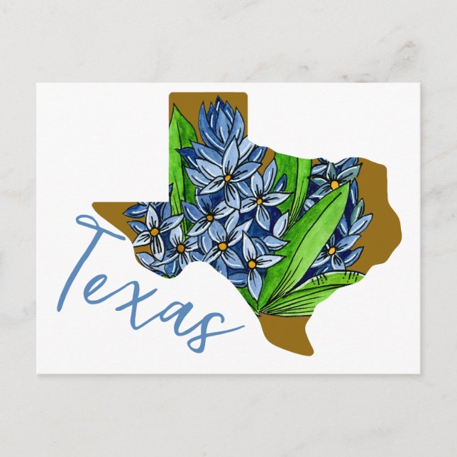 Texas State Flower Postcard (Front)