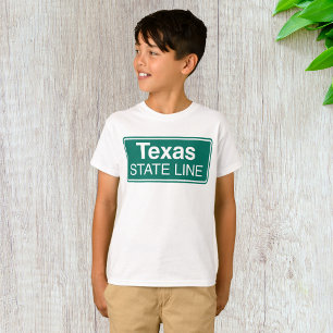 Texas State Line Road Sign T-Shirt