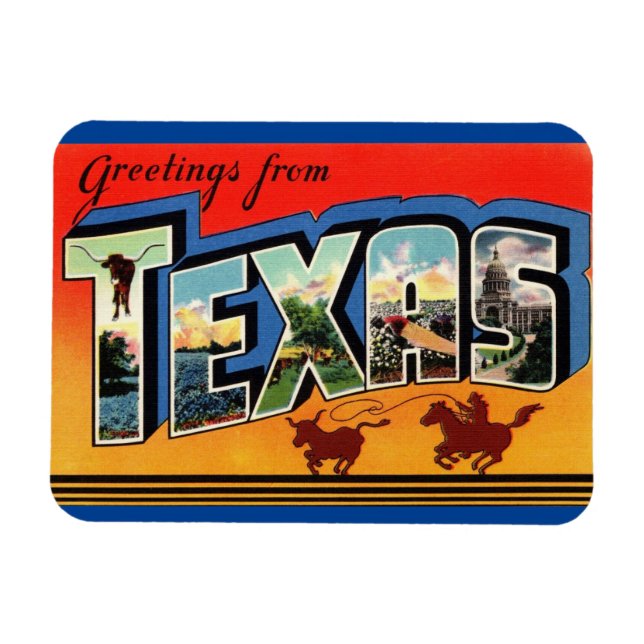 Texas State Magnet (Horizontal)