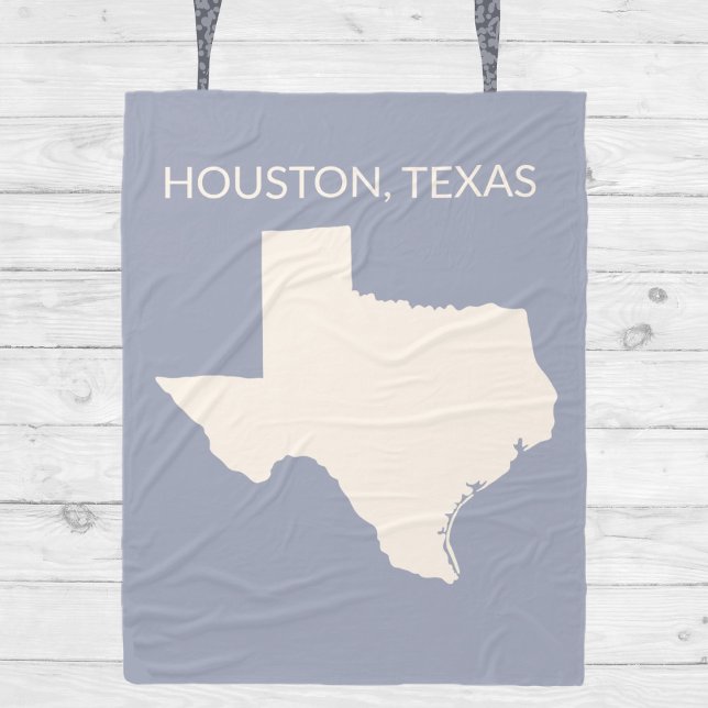 Texas State Map Home Decor  Fleece Blanket (Creator Uploaded)