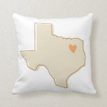 Texas state nursery or dorm pillow