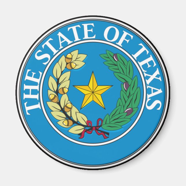 Texas State Seal Magnet (Front)