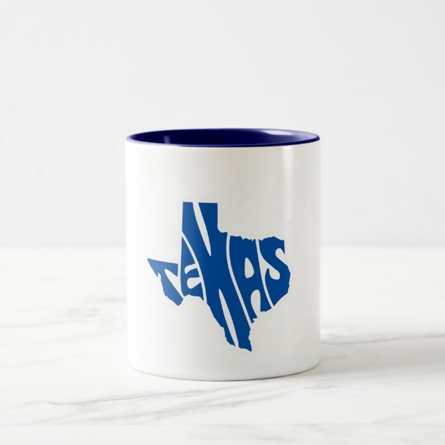 Texas State Shape Coffee Mug (Center)