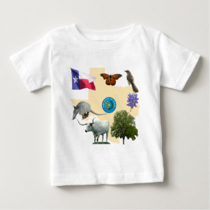 Texas State Symbols Baby T-Shirt
