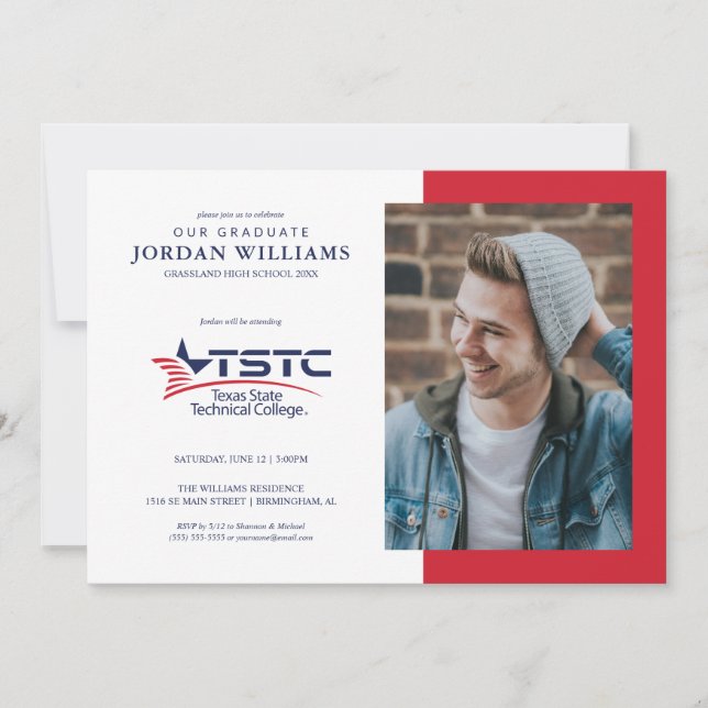 Texas State Technical College Graduation Announcement (Front)