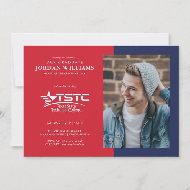Texas State Technical College Graduation Announcement (Front)