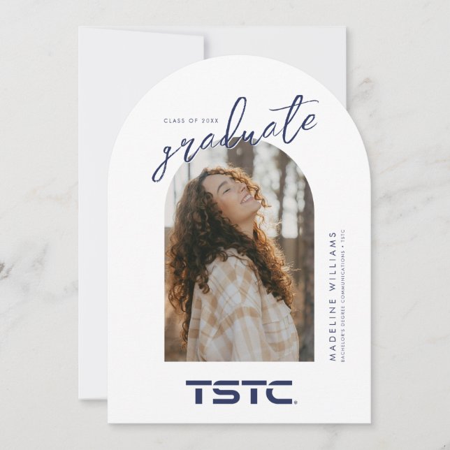 Texas State Technical College Graduation Invitation (Front)