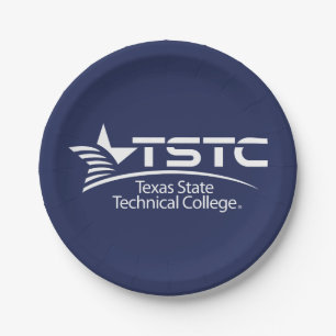 Texas State Technical College Logo Paper Plate