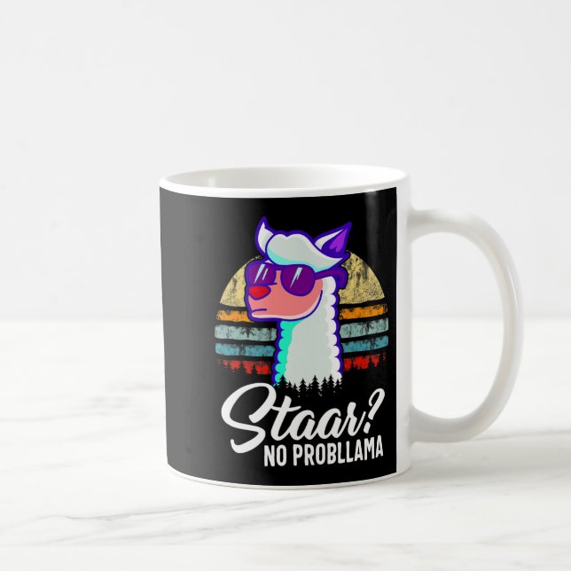 Texas State Test Day Llama Alpaca For Students  Coffee Mug (Right)