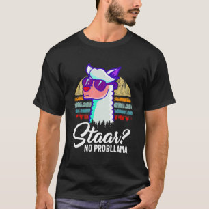 Texas State Test Day Llama Alpaca For Students  T-Shirt