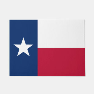 Texas State & Texas Flag /USA Doormat