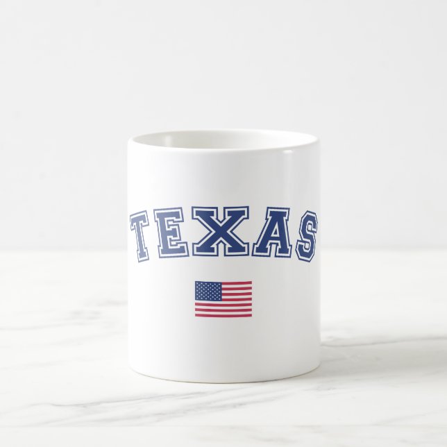 Texas State USA Flag Coffee Mug (Center)