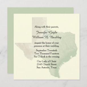 Texas State Wedding Invitation