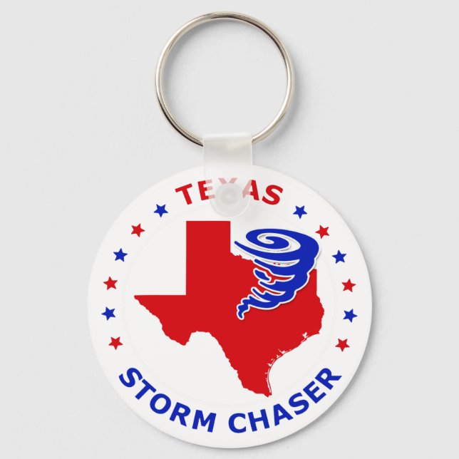 Texas Storm Chaser Key Ring (Front)