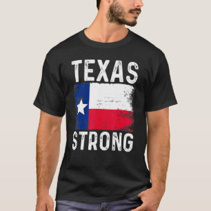 Texas Strong Pray For Texas Flag Map 1 T-Shirt