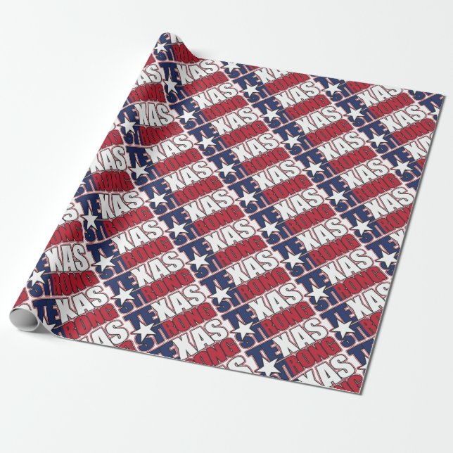 Texas-Strong Wrapping Paper (Unrolled)