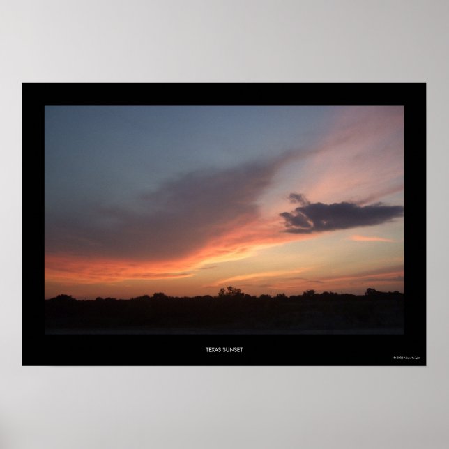 Texas Sunset Poster (Front)