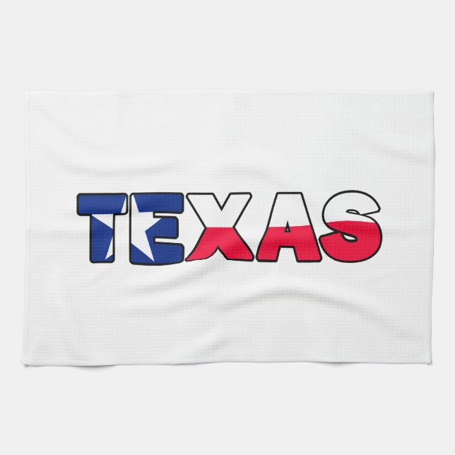 Texas Tea Towel (Horizontal)