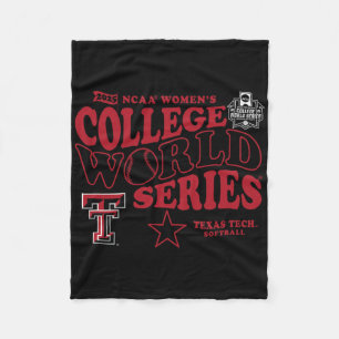 Texas Tech Red Raiders Wcws 2025 Softll Black Fleece Blanket