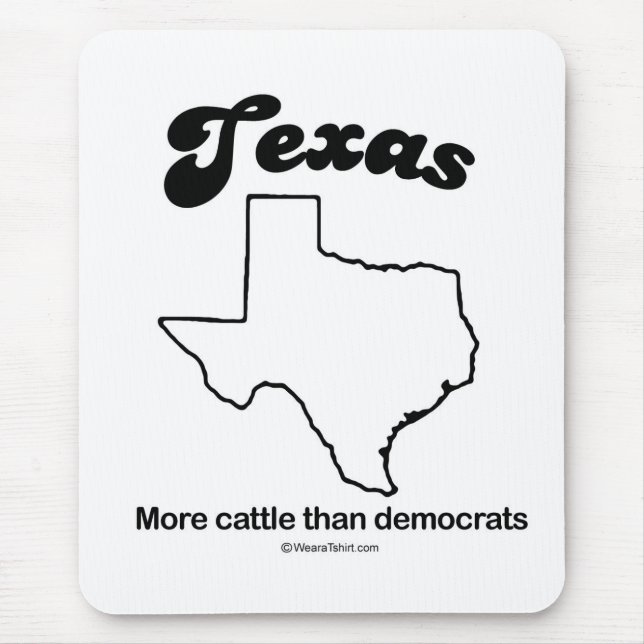 TEXAS - "TEXAS STATE MOTTO" T-shirts and Gear Mouse Mat (Front)