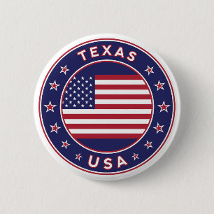 Texas, Texas t-shirt, Texas poster, Texas sticker 6 Cm Round Badge