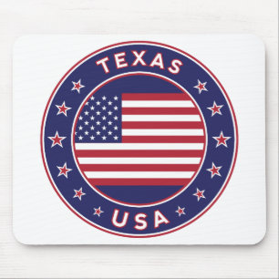 Texas, Texas t-shirt, Texas poster, Texas sticker Mouse Mat