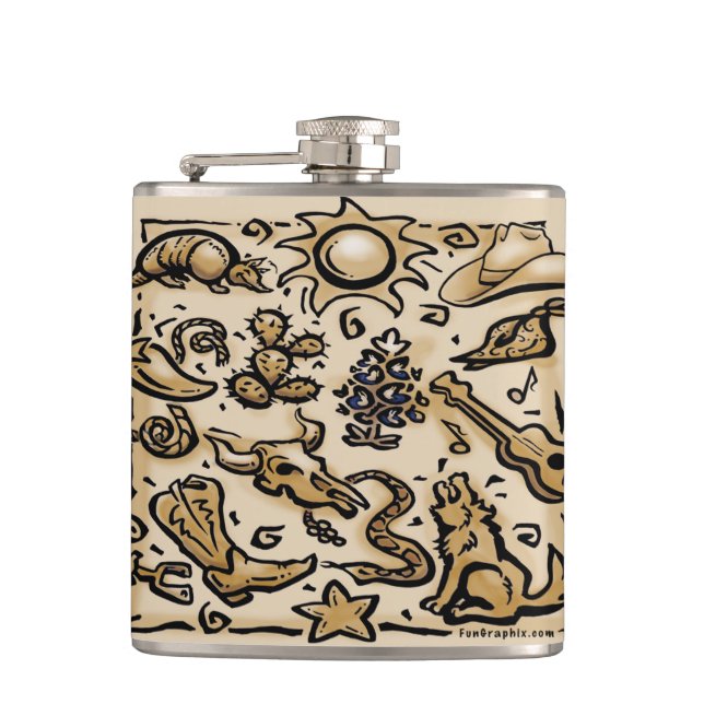Texas Thang Hip Flask (Front)