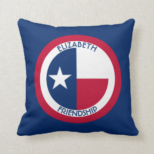 Texas The Lone Star Personalised Flag Cushion