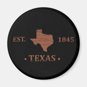 texas the lone star state contour magnet