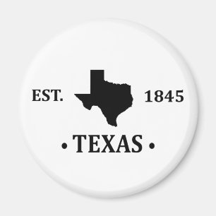 texas the lone star state contour magnet
