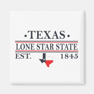 texas the lone star state map contour magnet