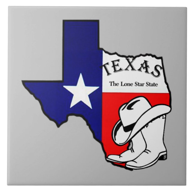 Texas, The Lone Star State, Tile (Front)