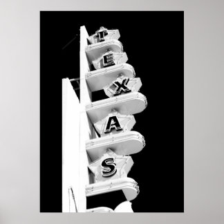 Texas Theatre Sign - Poster